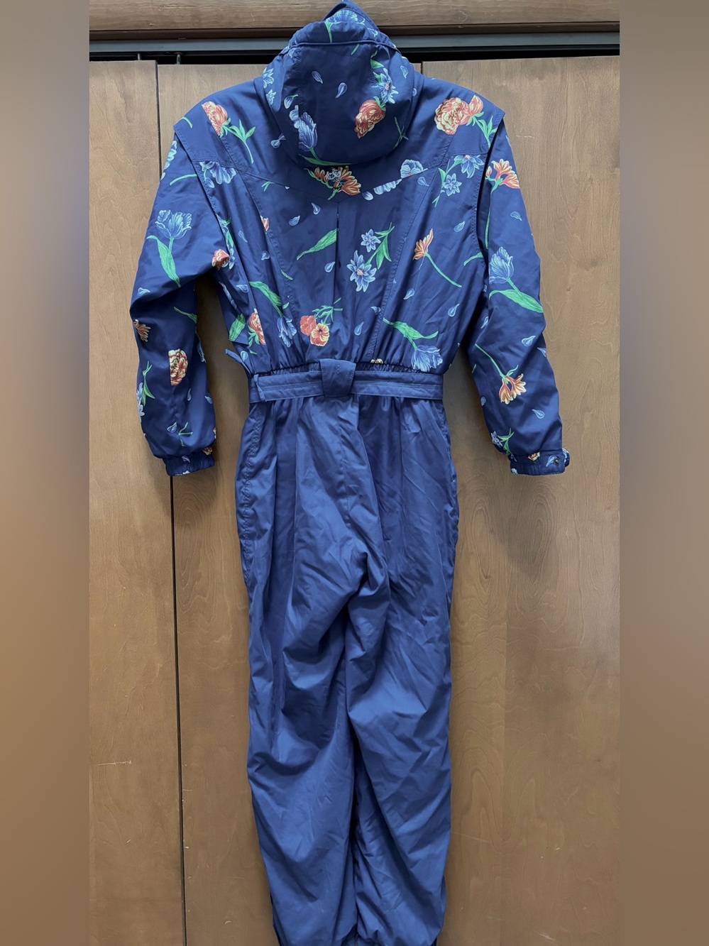 VTG 80s Obermeyer 1-Pc Ski Suit Blue/Floral Sz 12 Apres Ski Gorpcore Retro EUC - Picture 2 of 12